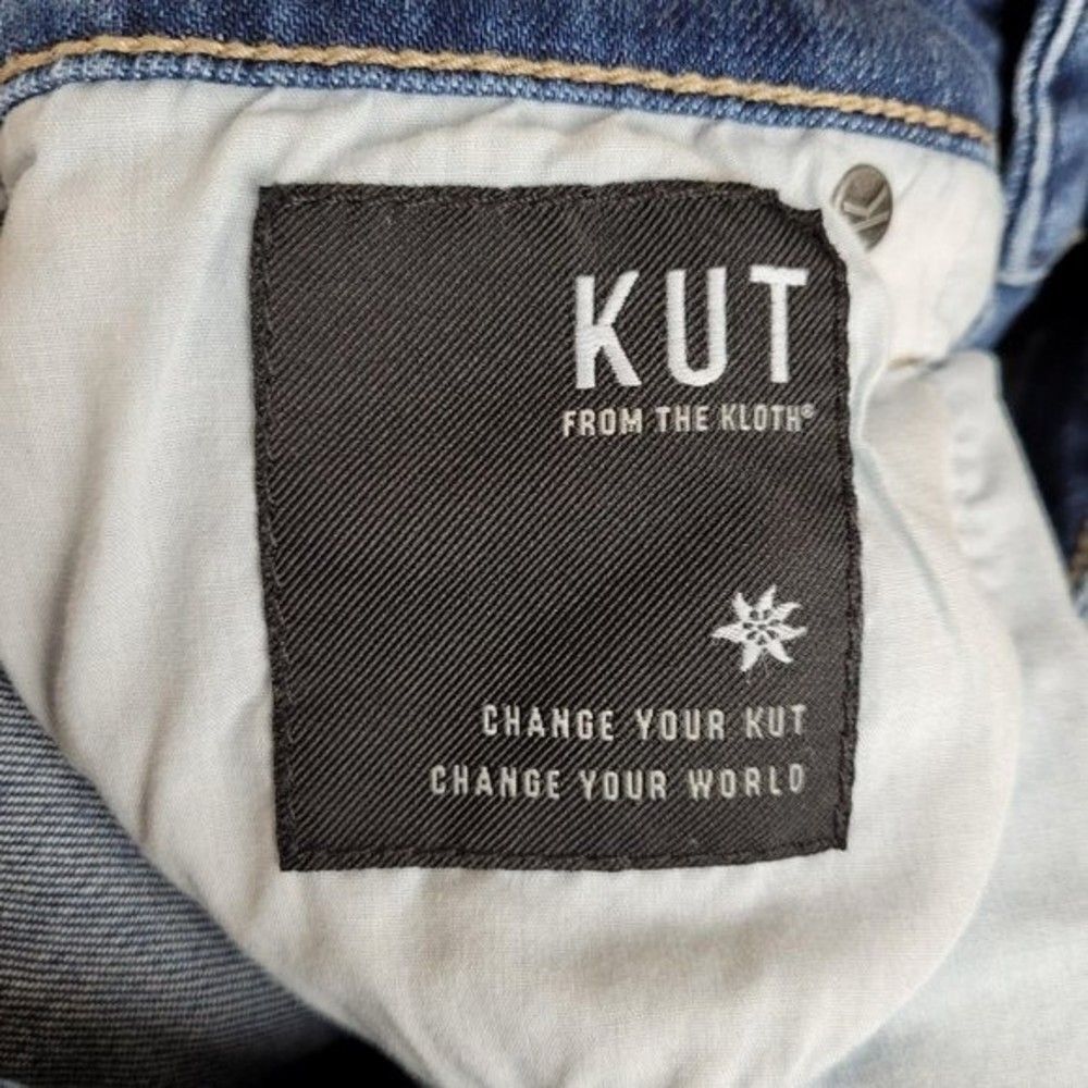 KUT From The Kloth Naomi Ankle Girlfriend Straight Leg Jeans Blue Size 00 - Picture 11 of 13